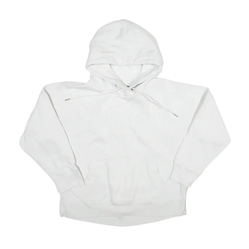 CALVIN KLEIN Hoodie White Pullover Womens M