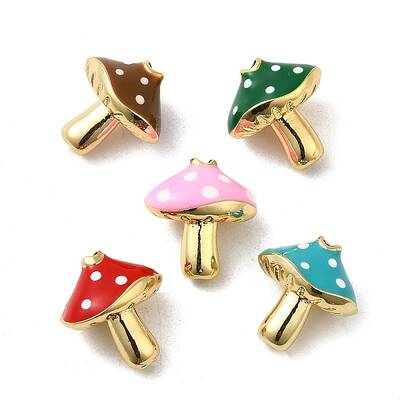 Rack Plating Brass Enamel Beads