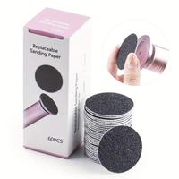 Lightweight Refillable Sandpaper Sheet, 60pcs/box Round Foot File Sandpaper for Electric Callus Remover, Manicure & Pedicure ...