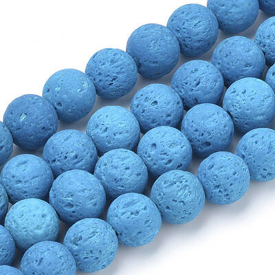 Synthetic Lava Rock Beads Strands