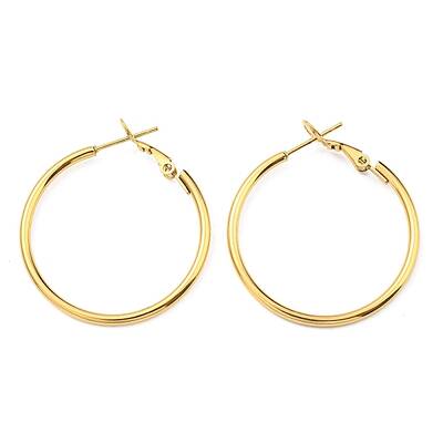 Ion Plating(IP) 316 Surgical Stainless Steel Hoop Earrings for Women