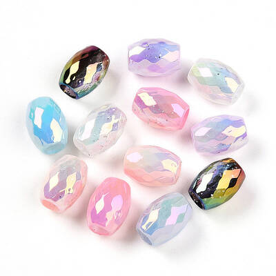 Transparent UV Plating Acrylic Beads