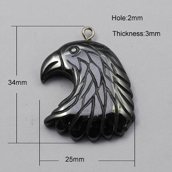 Non-magnetic Hematite Pendants