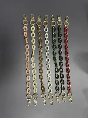 Solid Color Resin Bag Chain, Fashionable Bag Strap for Women's Handbag, Fashion Bag Accessories for Daily Use