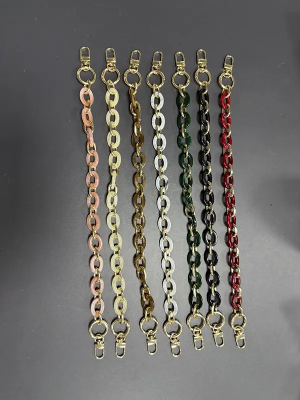 Solid Color Resin Bag Chain, Fashionable Bag Strap for Women's Handbag, Fashion Bag Accessories for Daily Use