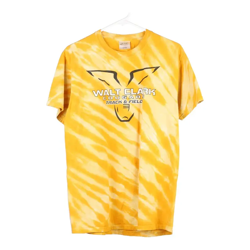 Walt Clark Cougars Port & Company Tie-Dye T-Shirt - Medium Yellow Cotton