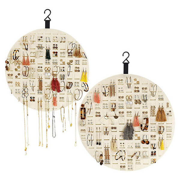 Wall-mounted Felt Cloth Jewelry Storage Rack