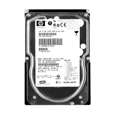 367105-002 HP 146GB Ultra-320 SCSI 10000 3.5-inch 8MB Hard Drive