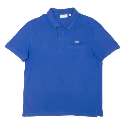 LACOSTE Mens Polo Shirt Blue L