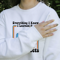 Sesam.e Streets Shirt, Justice For Childhood Sweatshirt, Vintage 90s Childhood Tee, Everything I Know I Learned On The Street...