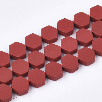 Spray Painted Non-magnetic Synthetic Hematite Beads Strands