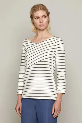 Sophie Top (White and Black) | size: XL