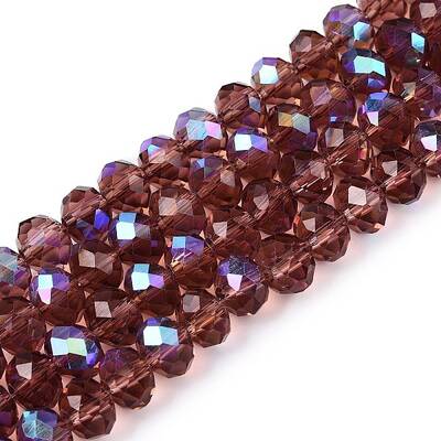 Electroplate Glass Beads Strands