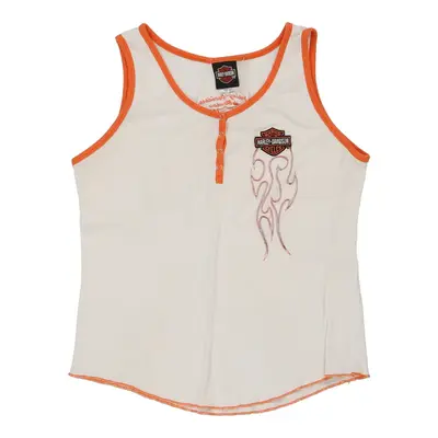 Wausau Wisconsin Harley Davidson Top - XL White Cotton