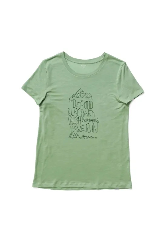 W's Tree Message Tee | Color: Ginkgo Green | Size: S