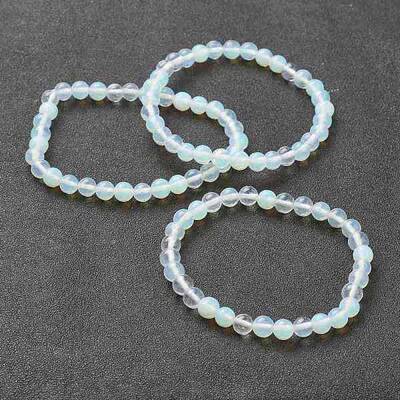 Opalite Beaded Stretch Bracelets