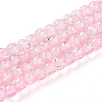 Crackle Glass Beads Strands