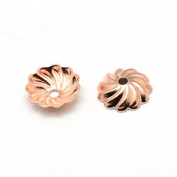 Brass Flower Bead Caps