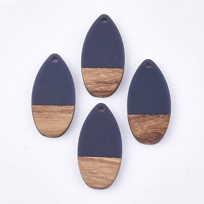 Resin & Walnut Wood Pendants