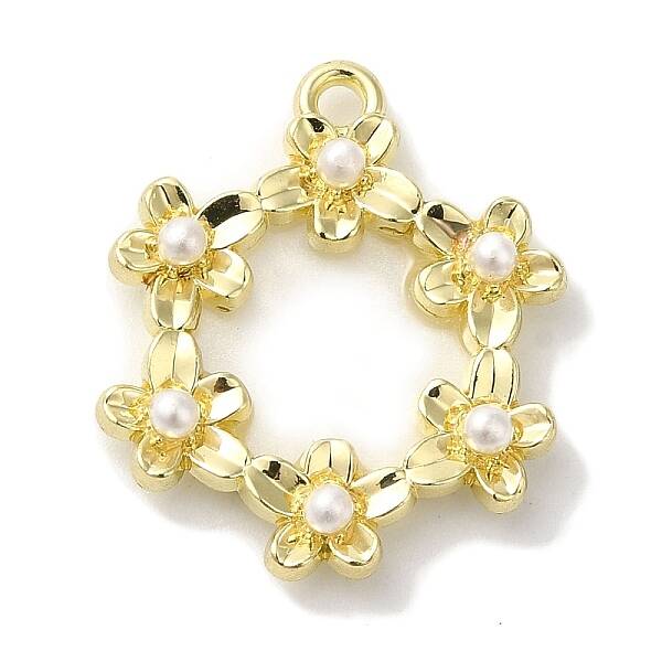 Flower Rack Plating Alloy Pendants