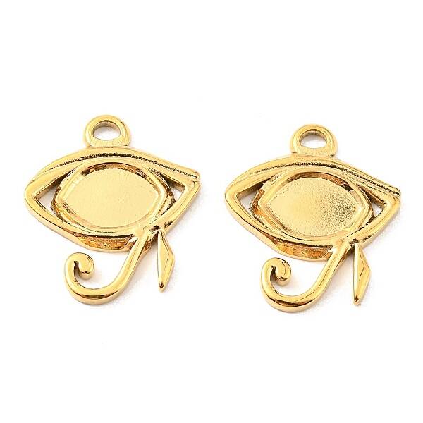 PVD Vacuum Plating 304 Stainless Steel Pendant Cabochon Settings