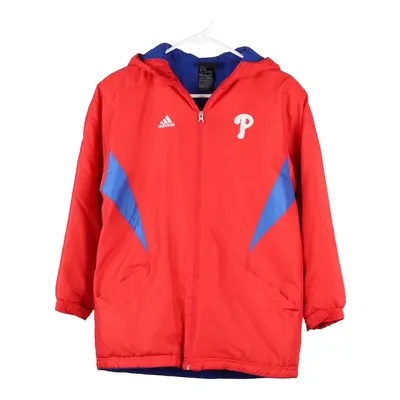 Age 11-12 Philadelphia Phillies Adidas MLB Jacket - Medium Red Polyester Blend | Size: medium