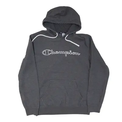 CHAMPION Hoodie Grey Pullover Mens M