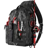 Fishing Backpack Tackle Sling Bag - Fishing Backpack with Rod Holder - Tackle Box Fly Fishing Gifts for Men Women（Accessori...