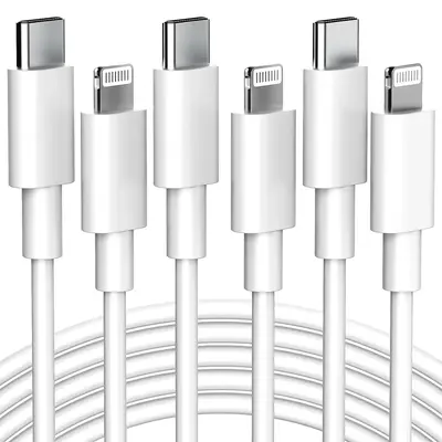 6ft USB C Charging Data Cable, Flash Charging Cable, 15W Fast Charging PD 2.0 Data Cable Compatible With iPhone14 13 12 11 Pr...