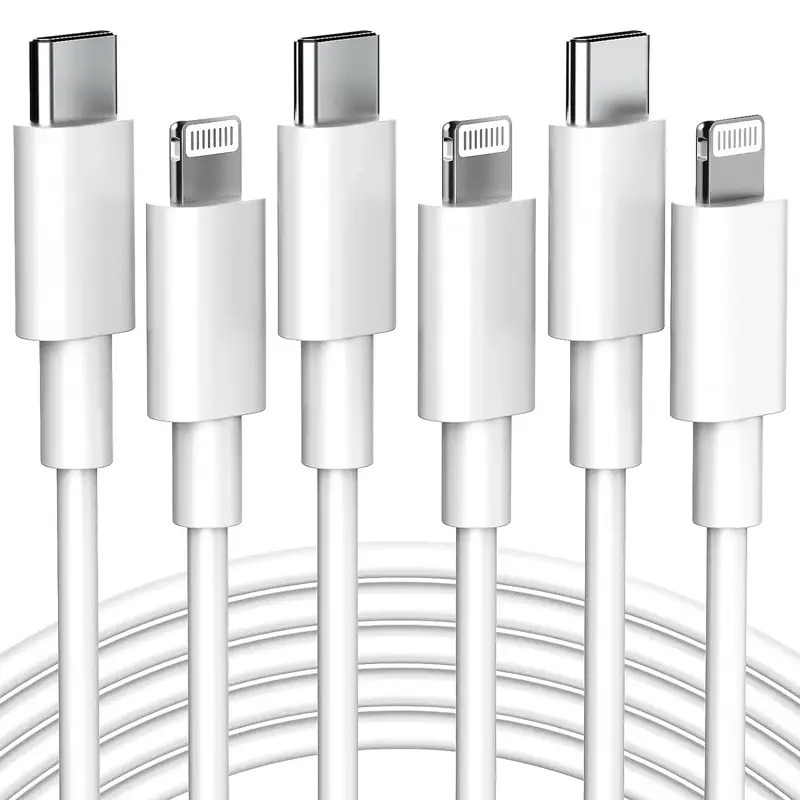 6ft USB C Charging Data Cable, Flash Charging Cable, 15W Fast Charging PD 2.0 Data Cable Compatible With iPhone14 13 12 11 Pr...
