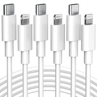 6ft USB C Charging Data Cable, Flash Charging Cable, 15W Fast Charging PD 2.0 Data Cable Compatible With iPhone14 13 12 11 Pr...