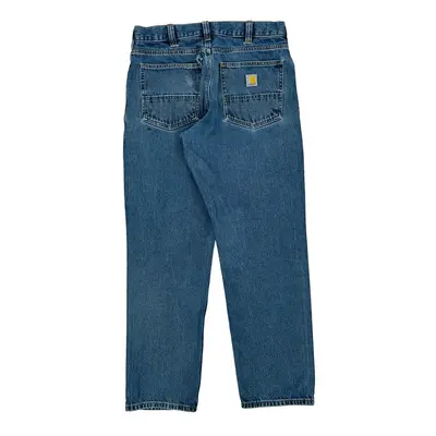 Relaxed Fit Carhartt Jeans - 33W 32L Blue Cotton