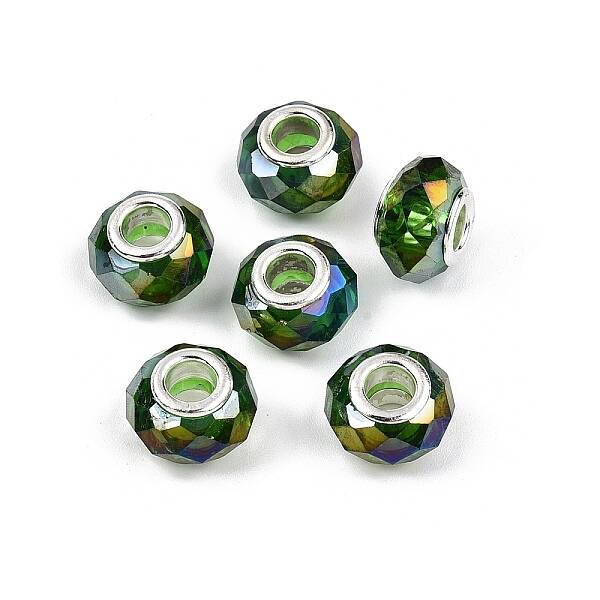 Transparent Glass European Beads