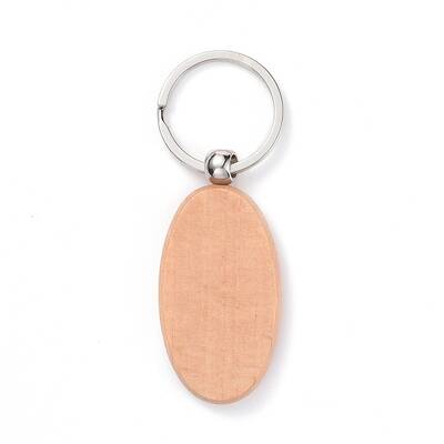 Natural Wood Keychain