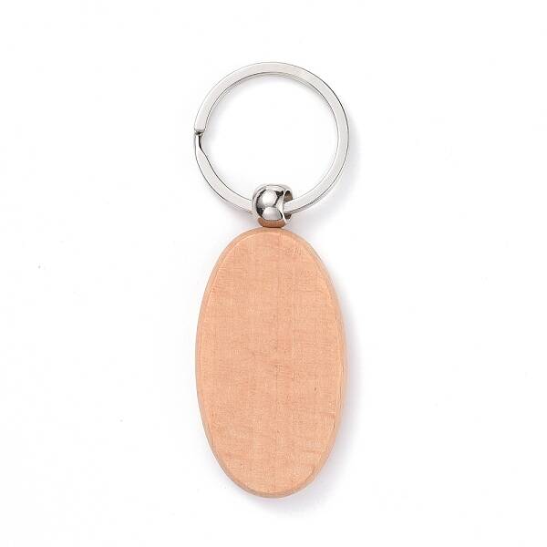 Natural Wood Keychain