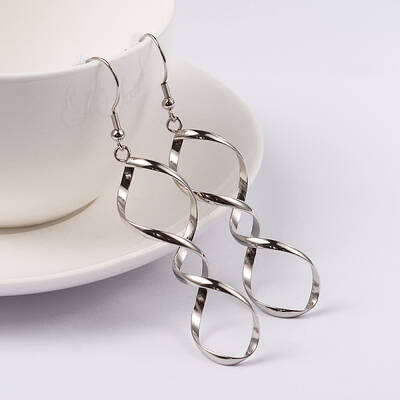 Tarnish Resistant Helix 304 Stainless Steel Dangle Earrings