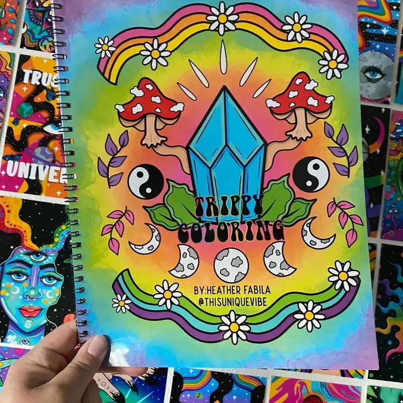 New trippy coloring book!