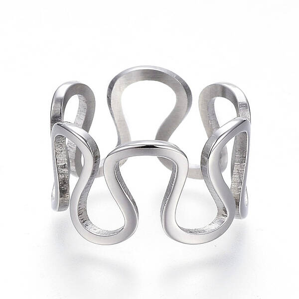 Tarnish Resistant 304 Stainless Steel Wide Band Rings