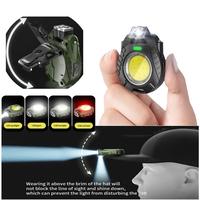 <Local Delivery>COB Cap Clamp Headlight,LED Multi-functional Mini Flashlight, Strong Light Portable Working Light For Night F...