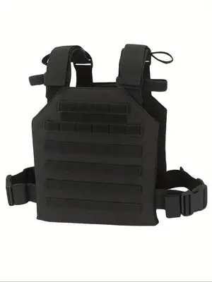 Adjustable Lightweight Tactical Vest, Sport Vest for Outdoor, Hunting, Training, Plate Carrier, Men's Bum Bag & Belt Bag