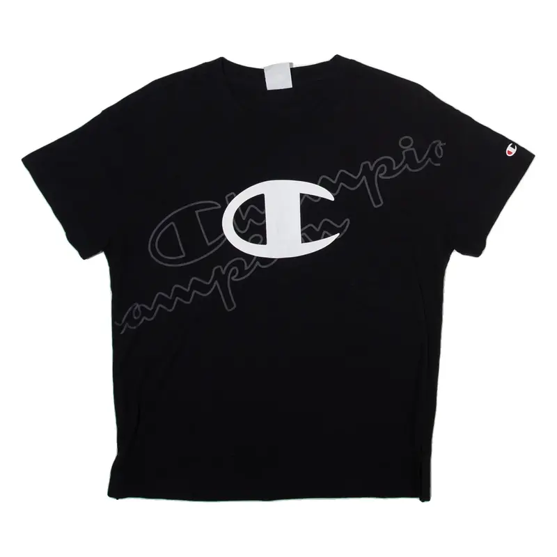 CHAMPION Womens T-Shirt Black L