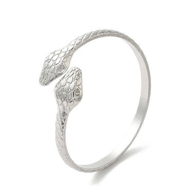 Non-Tarnish 304 Stainless Steel Snake Cuff Bangles
