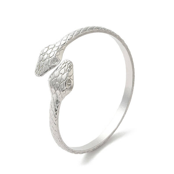 Non-Tarnish 304 Stainless Steel Snake Cuff Bangles