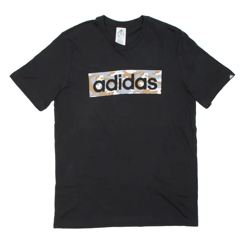 ADIDAS Mens T-Shirt Black M