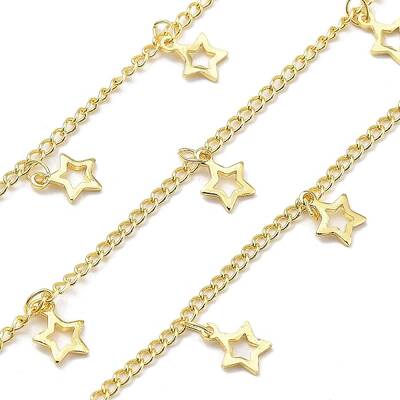 Brass Star Link Chains