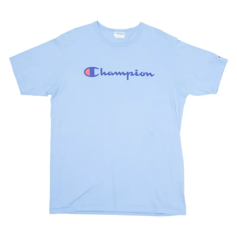 CHAMPION Mens T-Shirt Blue XL