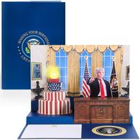Pop Up Birthday Card with Light & Sound Features Real Donald Trump Voice Message for Men and Women, Parents, Couples