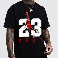 GOAT Number 23 Jumpman Tribute T-Shirt – Clean Retro Basketball Tee with Iconic Dunk Pose and Bold Typography for Hoopers &...