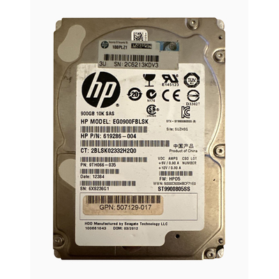 507129-017 HP 900GB 6Gb/s SAS 10000 2.5-inch Hard Drive