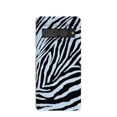 Powder Blue Zebra Google Pixel 7 Pro Case